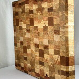 Cutting Board – End Grain Chaos Board – Mixed Hardwoods