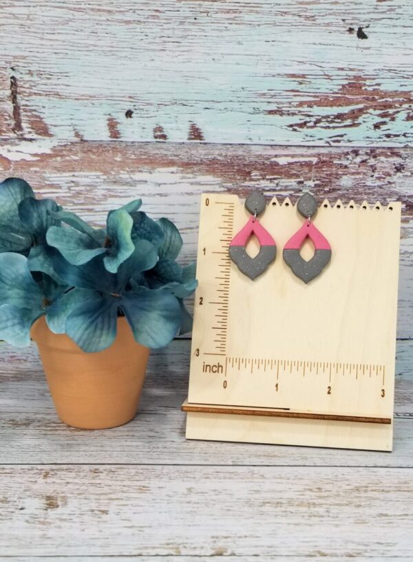 Two Tone Collection Clay Earrings