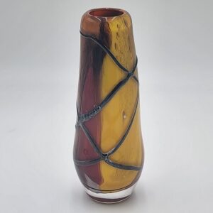 Yellow X Vase by Steve Mineck