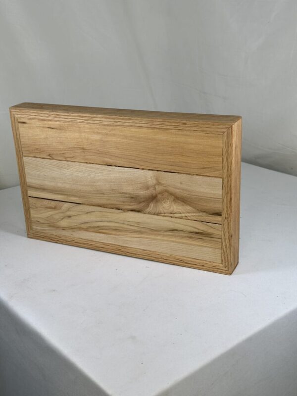 Reclaimed Floor Plank Style Cutting Board with and Oak Frame