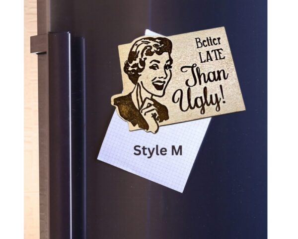 Snarky Wooden Magnets – laser engraved