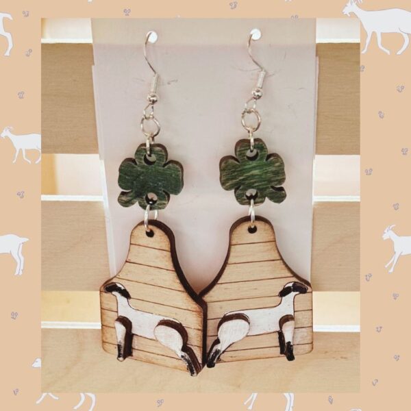 4H, County Fair, State Fair, Goat, Farm, earrings