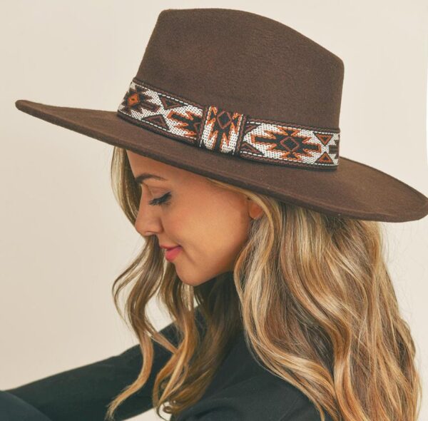 Tribal Band Panama Hat