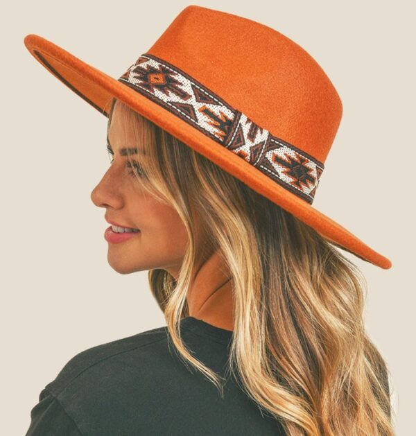 Tribal Band Panama Hat