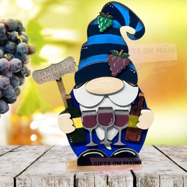 Wine Gnome, Shelf Sitter, Tiered Tray