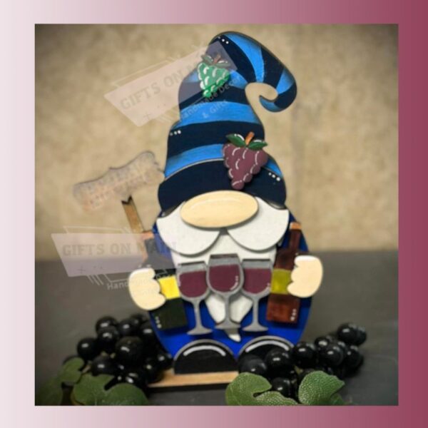 Wine Gnome, Shelf Sitter, Tiered Tray