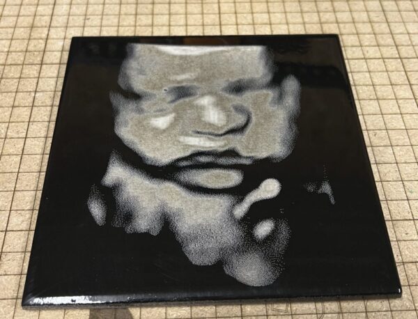 Ultrasound Keepsake, 2D/3D Sonogram Engraved on Tile