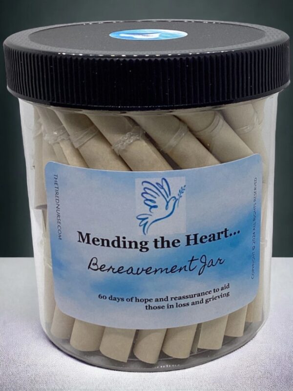 Grief Bereavement Affirmation Jar – Mending the Heart