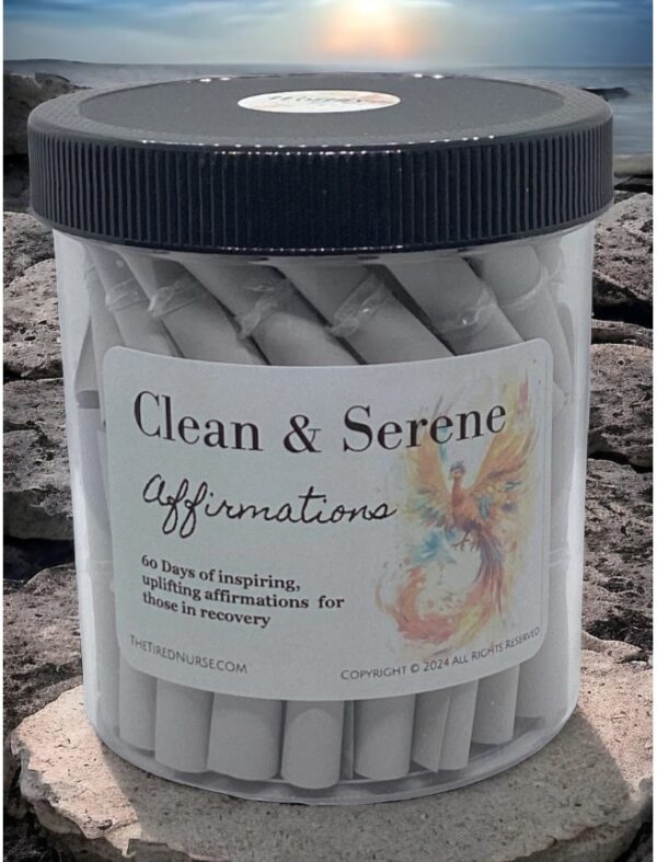 Sobriety Recovery Support: Clean & Serene Affirmation Jar