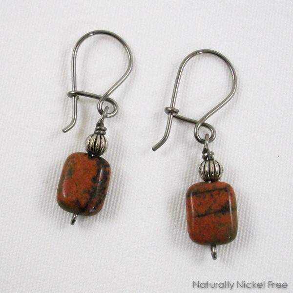 River Creek Jasper Earrings with Interchangeable Earwires