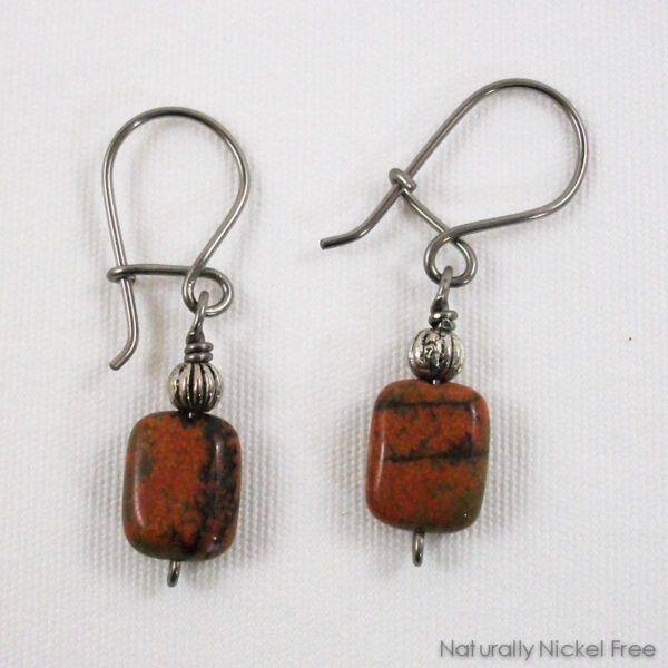 River Creek Jasper Earrings with Interchangeable Earwires