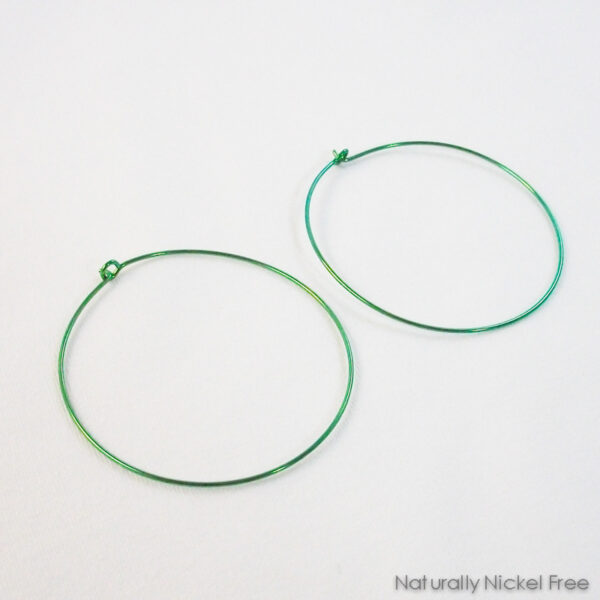 Niobium Simple Hoop Earrings, Made to Order