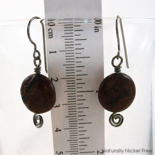 River Creek Jasper Niobium Earrings