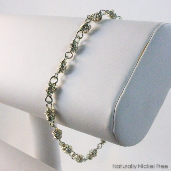 Argentium Sterling Silver Handmade Chain Bracelet