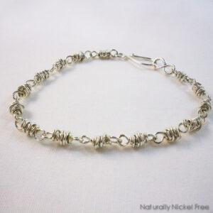 Argentium Sterling Silver Handmade Chain Bracelet