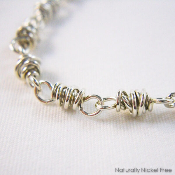 Argentium Sterling Silver Handmade Chain Bracelet