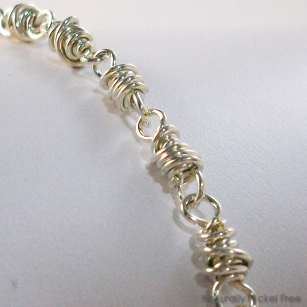 Argentium Sterling Silver Handmade Chain Bracelet