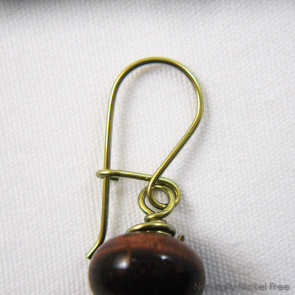 Tiger Eye Niobium Earrings with Loop n Latch Interchangeable Earwires