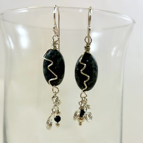 Kambala Jasper Argentium Silver Earrings