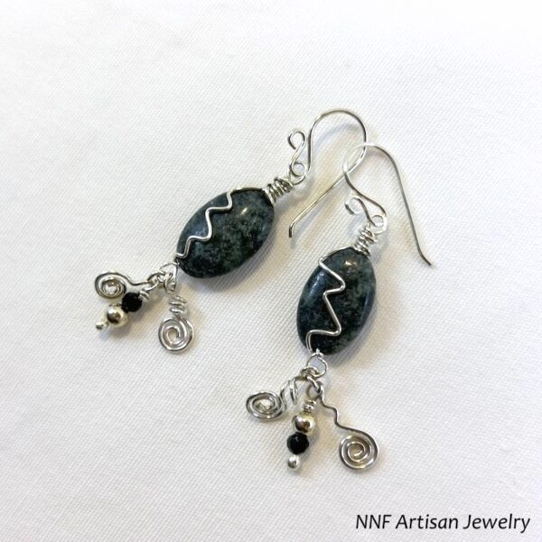 Kambala Jasper Argentium Silver Earrings