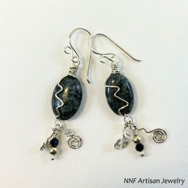 Kambala Jasper Argentium Silver Earrings