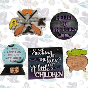 Halloween, Witch Sisters, Tiered Tray Decor, Sanderson’s, Signs, Shelf Sitters