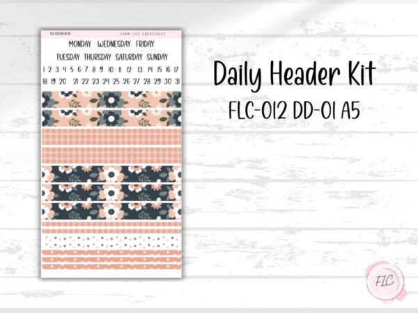 EC A5 Daily Duo Planner Sticker Kit – All in Bloom