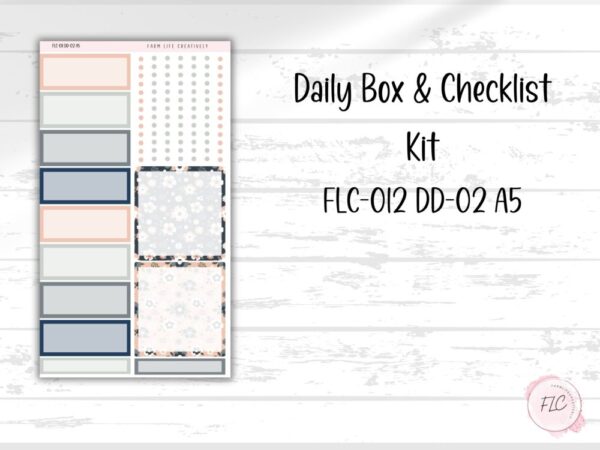 EC A5 Daily Duo Planner Sticker Kit – All in Bloom