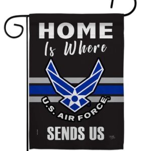 US Air Force Garden Flag 2 Sided Home Is Where