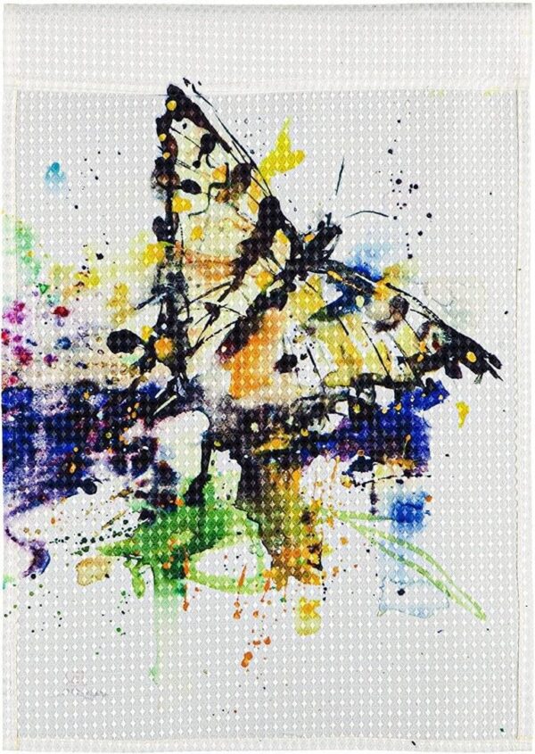 Painted Butterfly Decorative Garden Flag 2 Sided