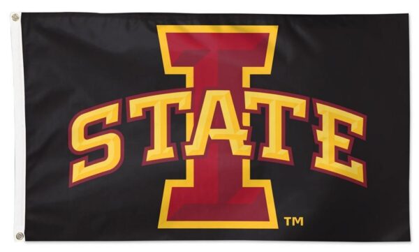 Iowa State Flag 3×5 I State Logo on Black