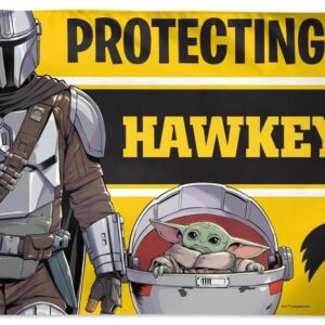 Iowa Hawkeyes Flag 3×5 Mandalorian Protecting The Hawkeyes