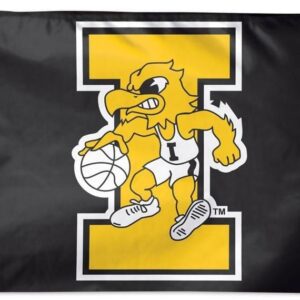 Iowa Hawkeyes Flag 3×5 Basketball Logo