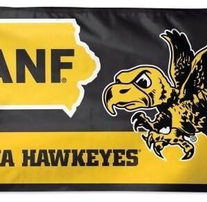 Iowa Hawkeyes Flag 3×5 ANF Vintage Logo