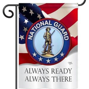 Army National Guard 2 Sided Garden Flag Always Ready Always There