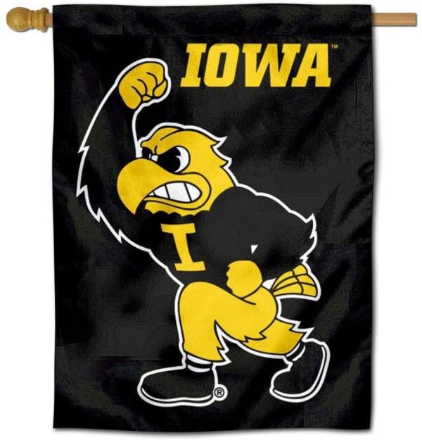 Iowa Hawkeyes Flag 2 Sided House Banner