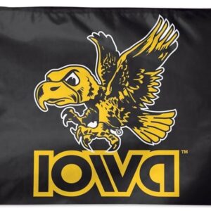 Iowa Hawkeyes Flag 3×5 Classic Retro Football Logo