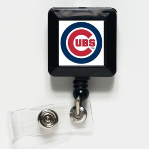 Chicago Cubs Reel Retractable Name ID Badge Holder