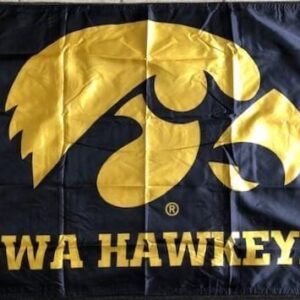 Iowa Hawkeyes Flag 2 Sided Black 2×3 and 3×5