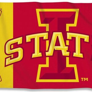 Iowa State University Flag 3×5 Cyclones I State Logo Red Gold