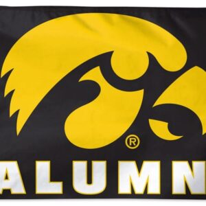 Iowa Hawkeyes Flag 3×5 Alumni Black