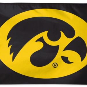 Iowa Hawkeyes Flag 3×5 Secondary Logo Black