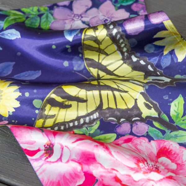 Midnight Butterfly Summer Garden Flag 2 Sided Lustre