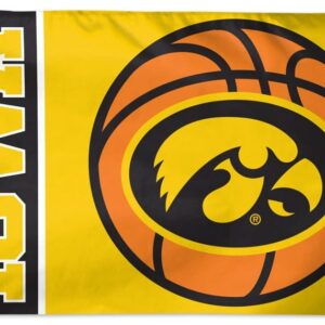 Iowa Hawkeyes Flag 3×5 Basketball Yellow