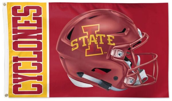 Iowa State Flag 3×5 Cyclones Helmet