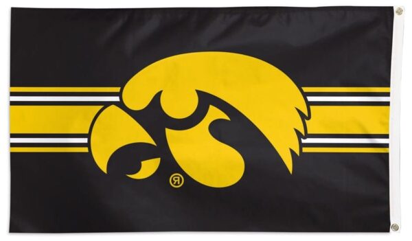 Iowa Hawkeyes Flag 3×5 Horizontal Stripe