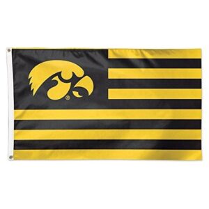 Iowa Hawkeyes Flag 3×5 Patriotic Stripes
