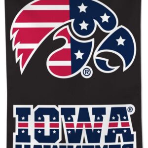 Iowa Hawkeyes Flag Patriotic House Banner