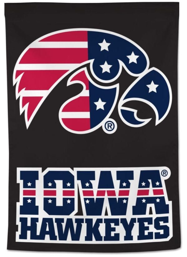 Iowa Hawkeyes Flag Patriotic House Banner