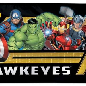 Iowa Hawkeyes Flag 3×5 Marvel Logo